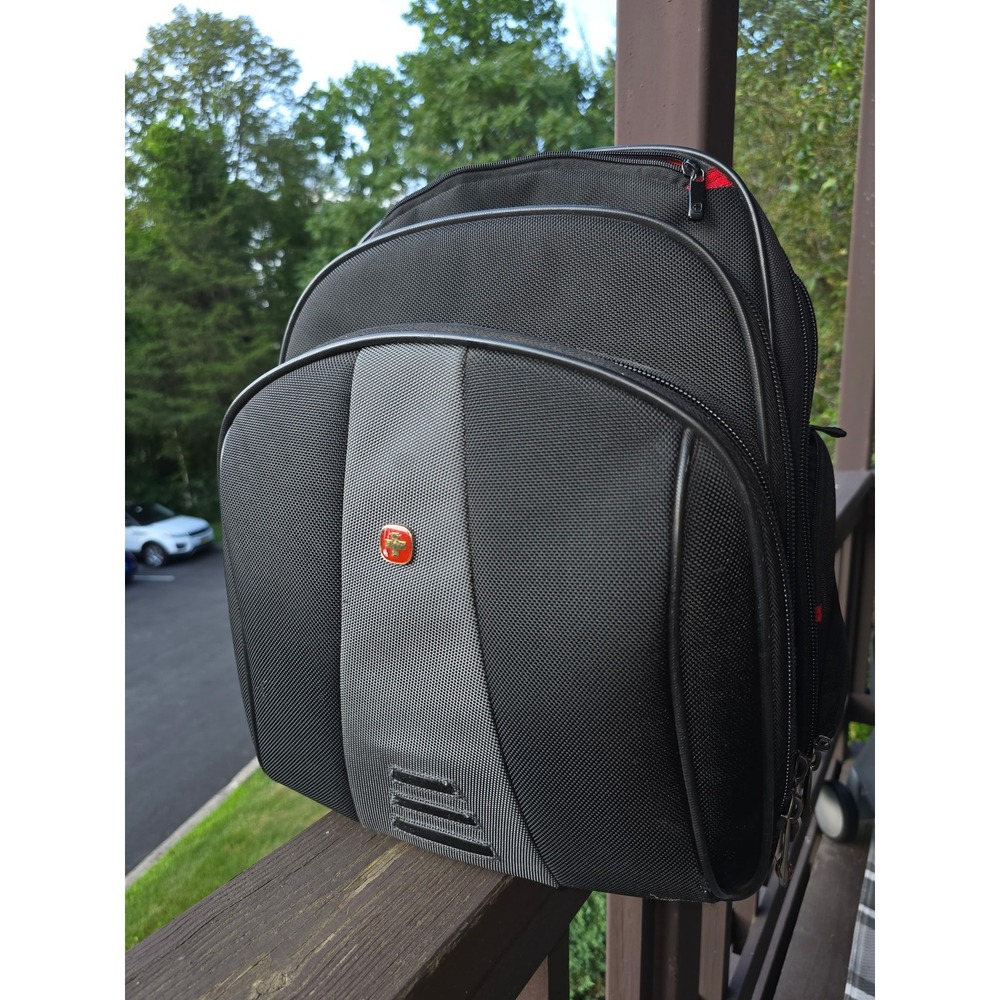 Wenger Backpack Laptop Travel Business School Book Bag Black
